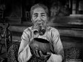 portrait smoker old woman burma myanmar